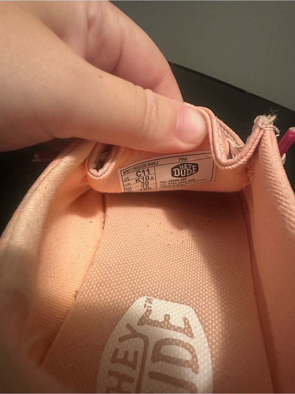 Hey Dude Light Pink Canvas Slip-On